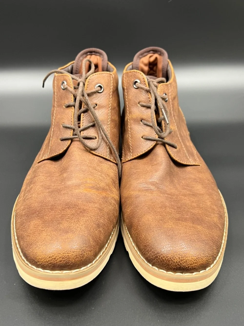 Madden by Steve Madden Men's Bulit Chukka Ankle Boots Size 12M Brown Lace up